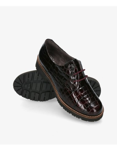 BLUCHER DE MUJER EN COCO CON CORDONES