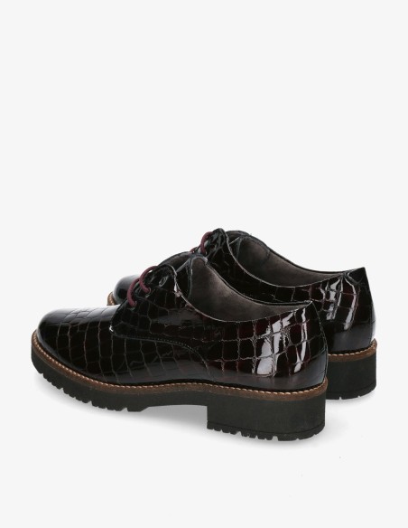 BLUCHER DE MUJER EN COCO CON CORDONES